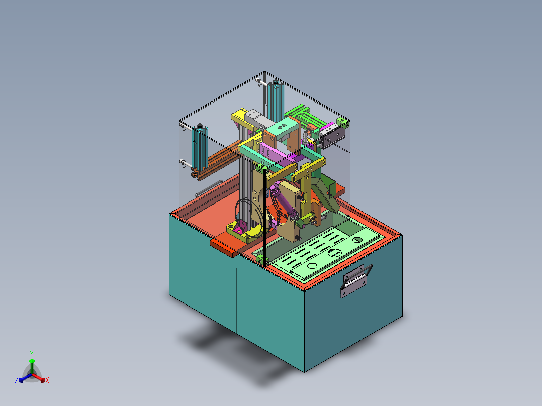 流量检测称重设备sw18可编辑正等轴测图