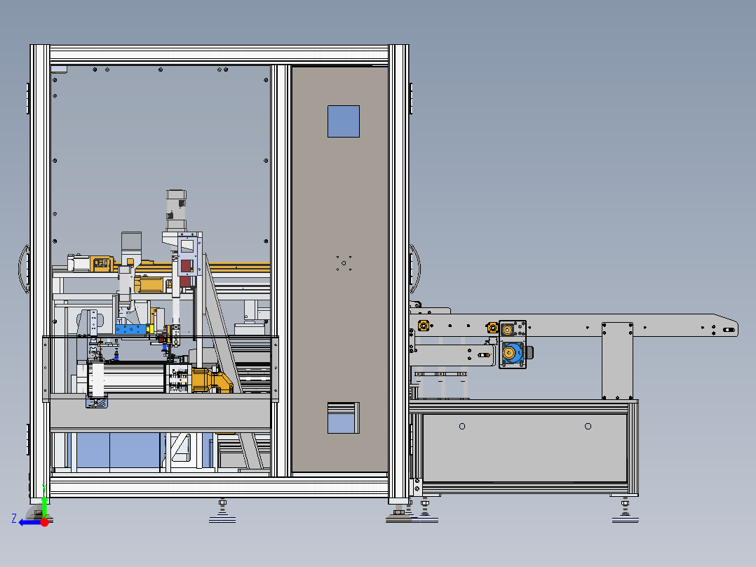 平面口罩自封袋包装机sw22可编辑右视图
