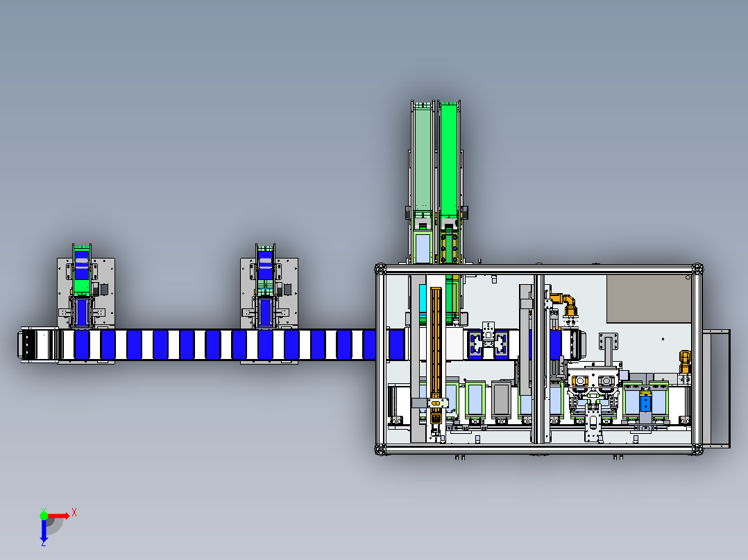 平面口罩自封袋包装机sw22可编辑俯视图
