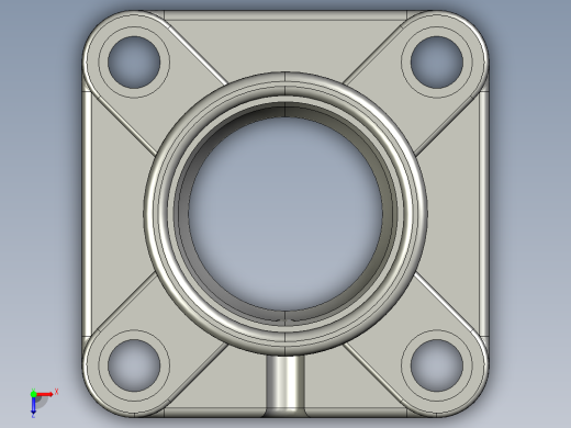 轴承座俯视缩略图