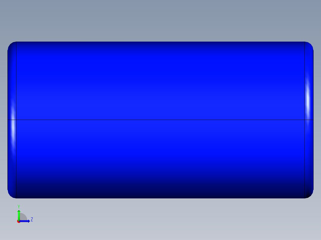 18350锂电池左视图