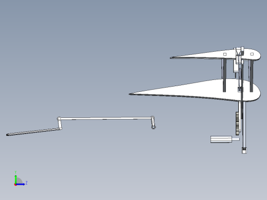 B2004124-鸟类拍打翅膀的机构左视缩略图