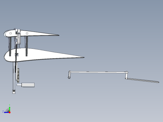 B2004124-鸟类拍打翅膀的机构右视缩略图