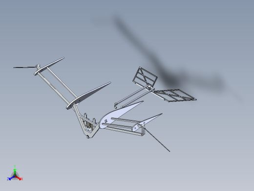 B2004124-鸟类拍打翅膀的机构正等轴测缩略图