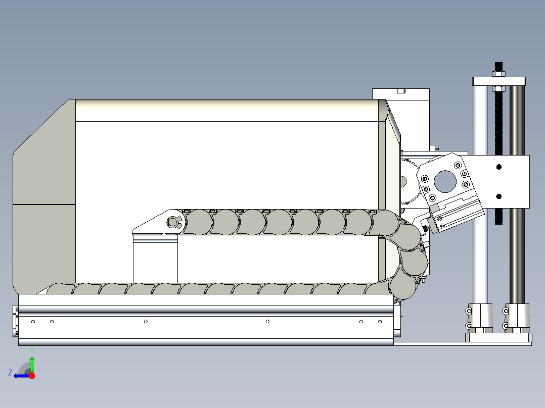 B3004137-标签剥离机右视图