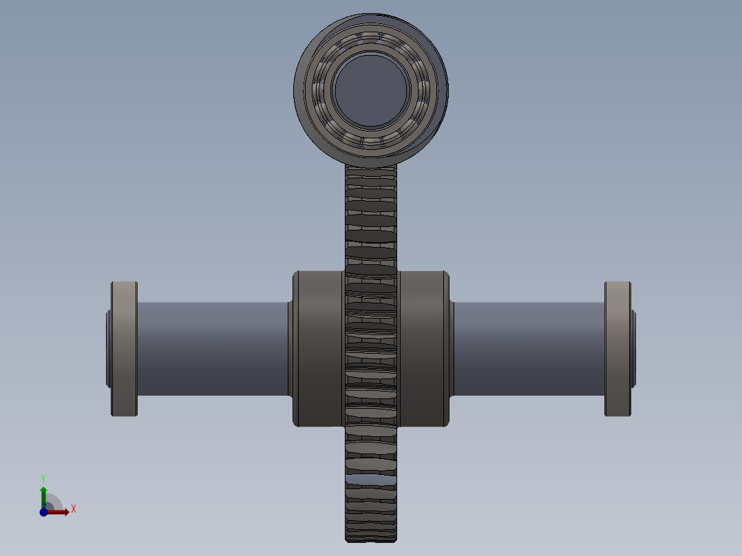 蜗轮蜗杆(42)前视图