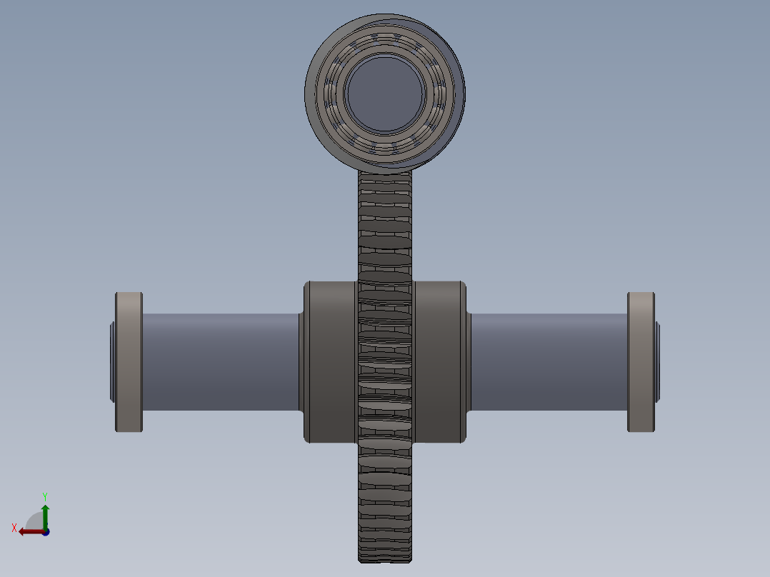 蜗轮蜗杆(42)后视图