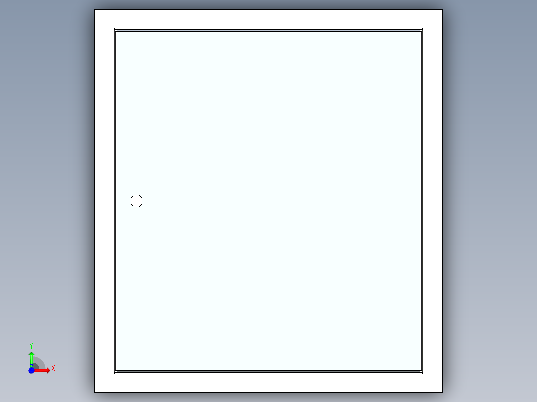 水连接控制箱前视图
