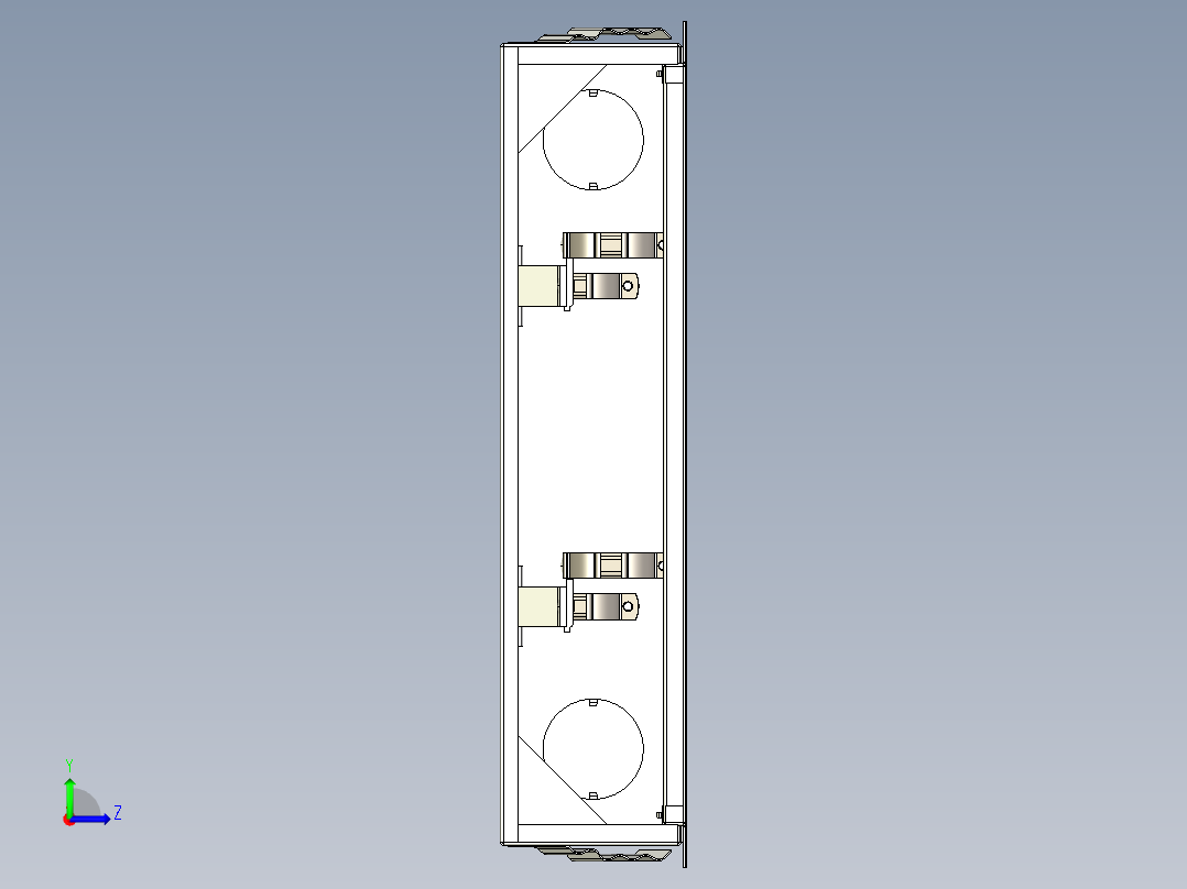 水连接控制箱左视图