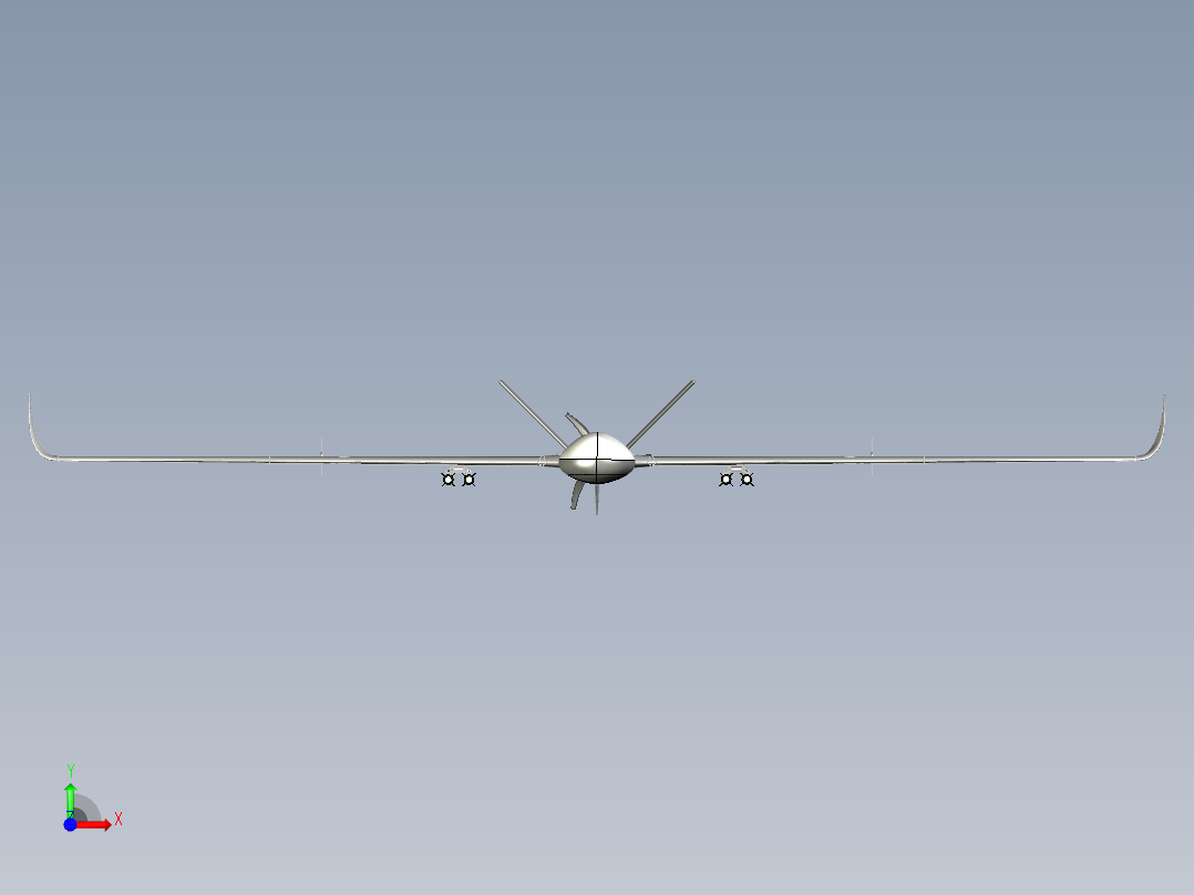 宁静无人战斗机  SW16前视图