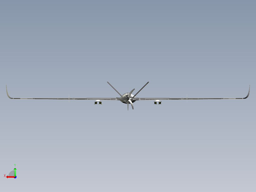 宁静无人战斗机  SW16后视图