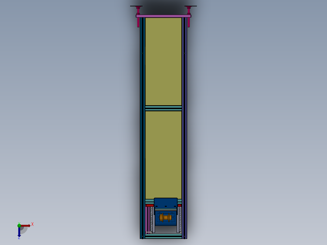 垂直提升机--998062-188俯视图
