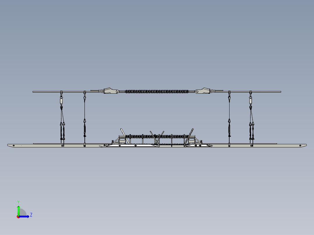 铁路 接触网 分段绝缘器左视图