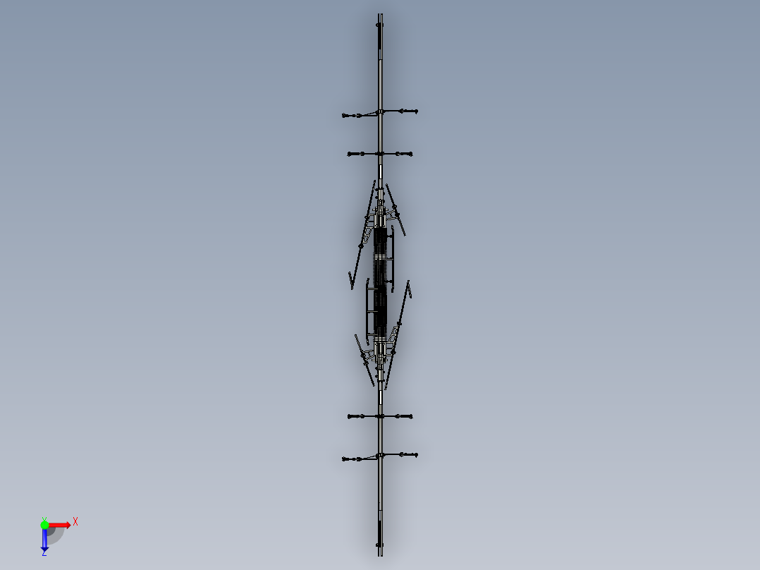 铁路 接触网 分段绝缘器俯视图