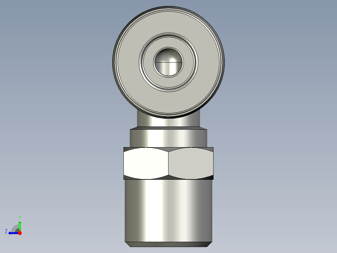 PL601管接头ZB右视图