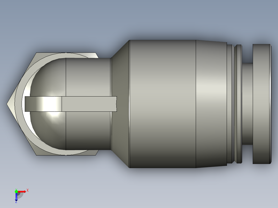 PL601管接头ZB俯视图