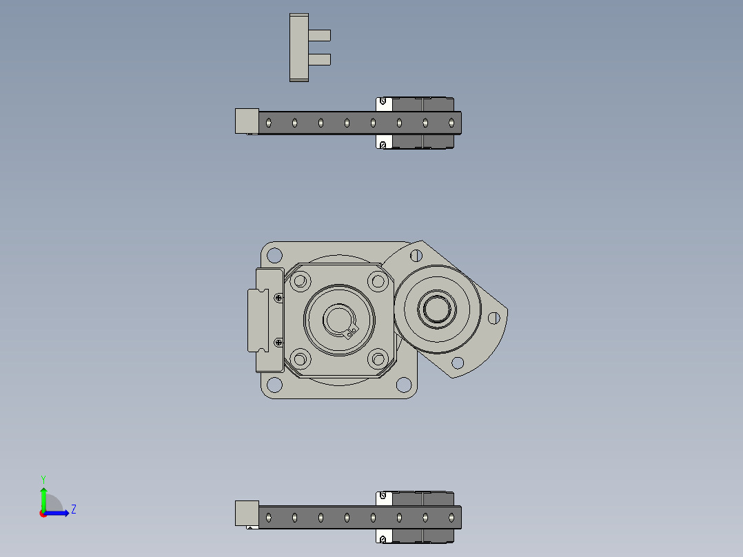 升降機ASM左视图