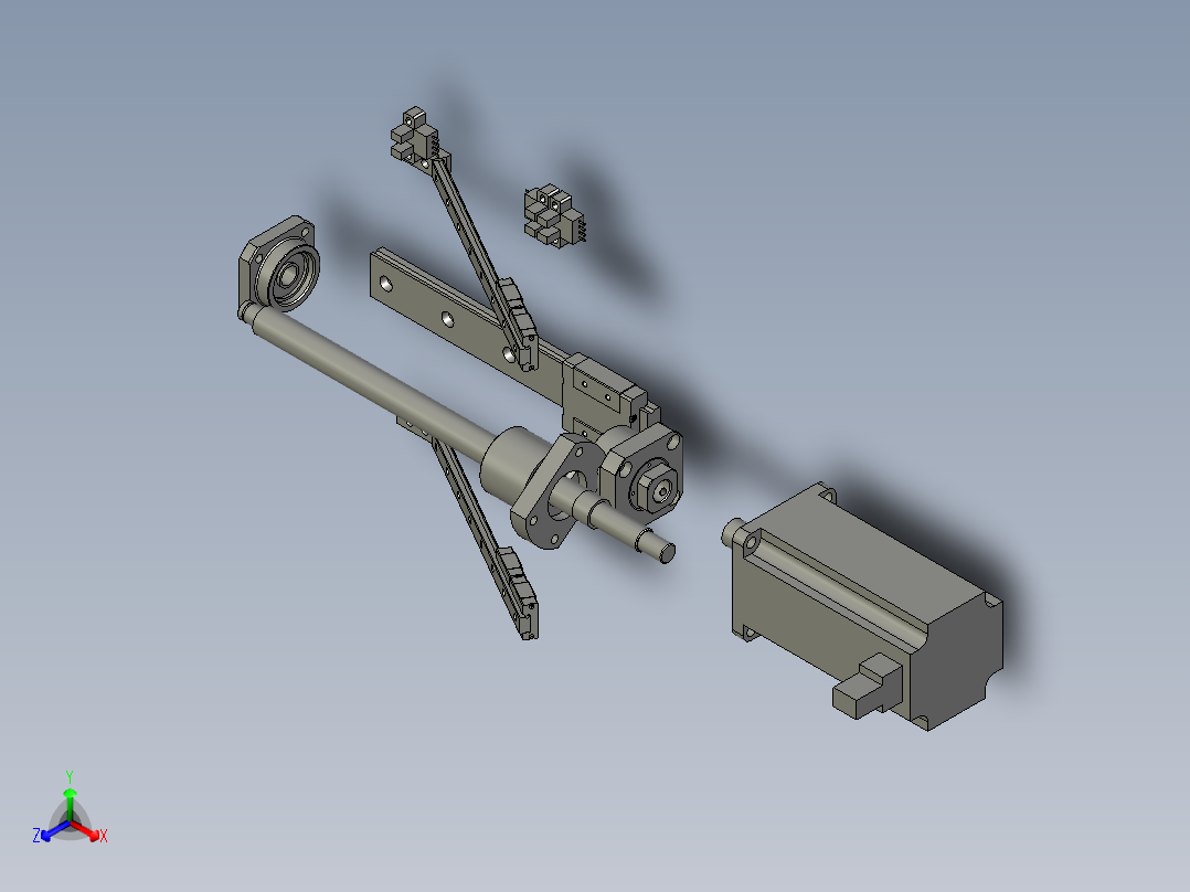 升降機ASM正等轴测图