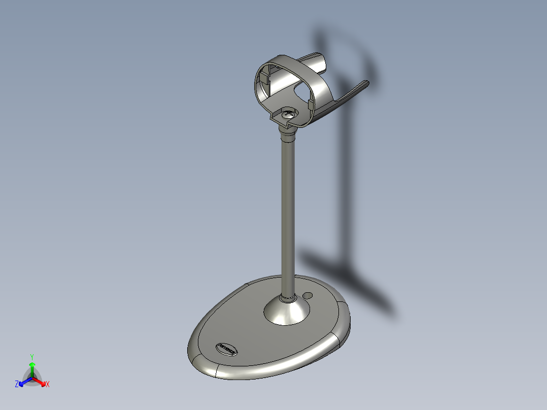 OP-87532扫码枪支架正等轴测图