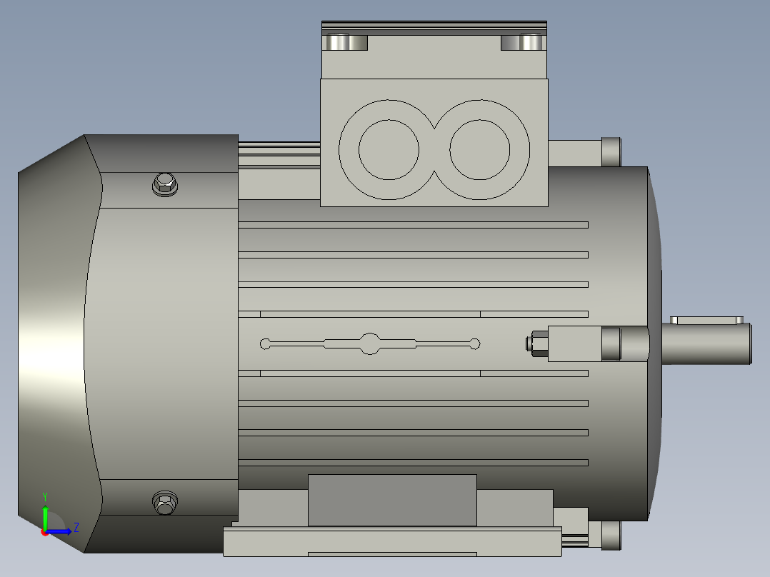 MS(H)-B3-三相异步电机MS7124-B3左视图