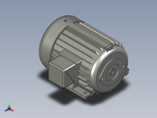 CQVP卧式液压专用电机HSW型-12正等轴测缩略图