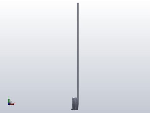 90度圆柱形扭转弹簧SCT90R-3-4-0.4前视缩略图