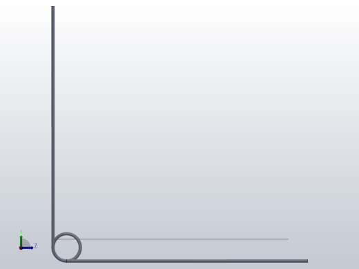 90度圆柱形扭转弹簧SCT90R-3-4-0.4左视缩略图