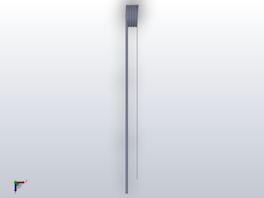 90度圆柱形扭转弹簧SCT90R-3-4-0.4俯视缩略图