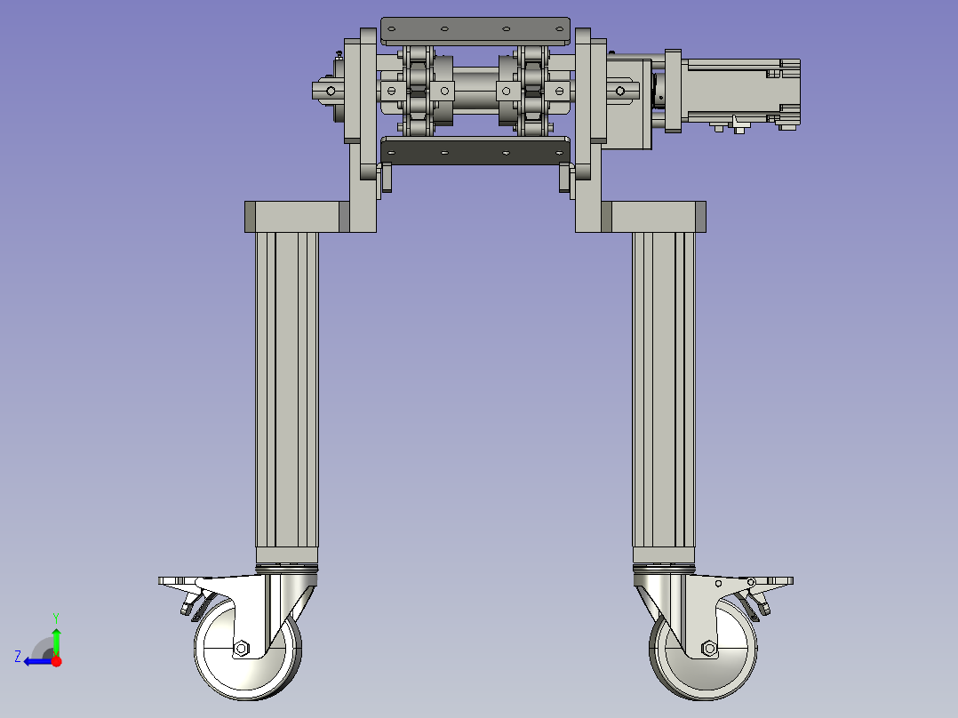 果蔬烘焙食品自动化输送包装线右视图