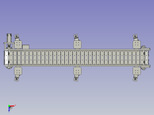 果蔬烘焙食品自动化输送包装线俯视缩略图