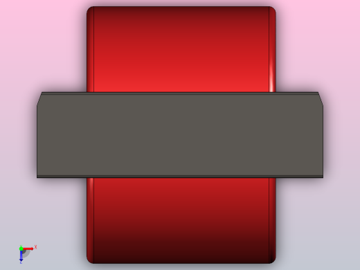 滚轮衬垫D30 红色俯视缩略图