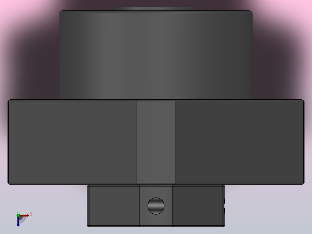 FK丝杆支撑座[FK17]俯视图