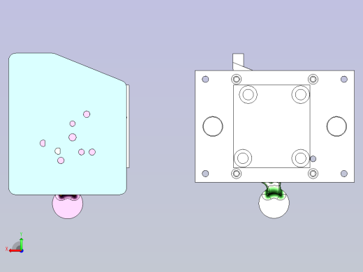 塑料切边模具设计后视缩略图