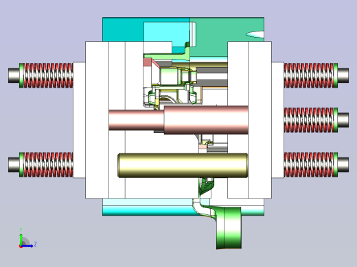 塑料切边模具设计左视缩略图