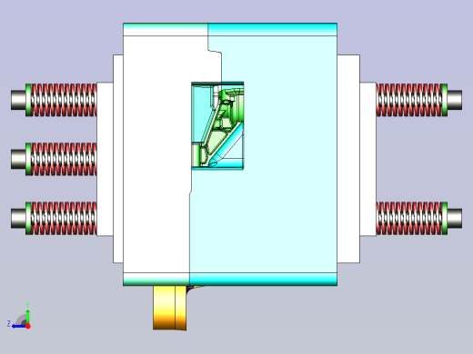 塑料切边模具设计右视缩略图