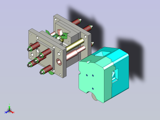 塑料切边模具设计正等轴测缩略图