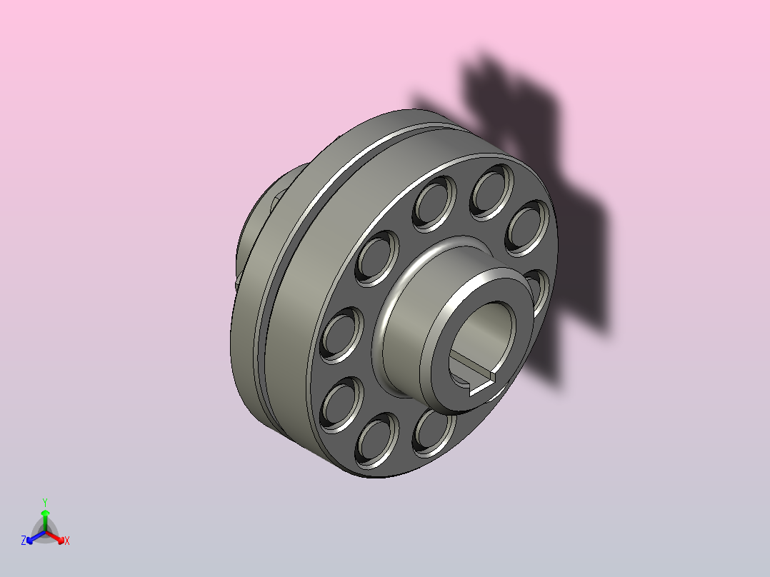 弹性套筒-销联轴器，扭矩为 1000 Nm，轴 d55mm主视图