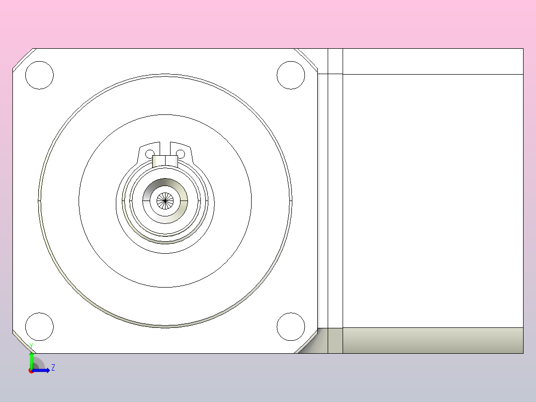 行星减速机ZJU61-60-1-3-P2-P左视图