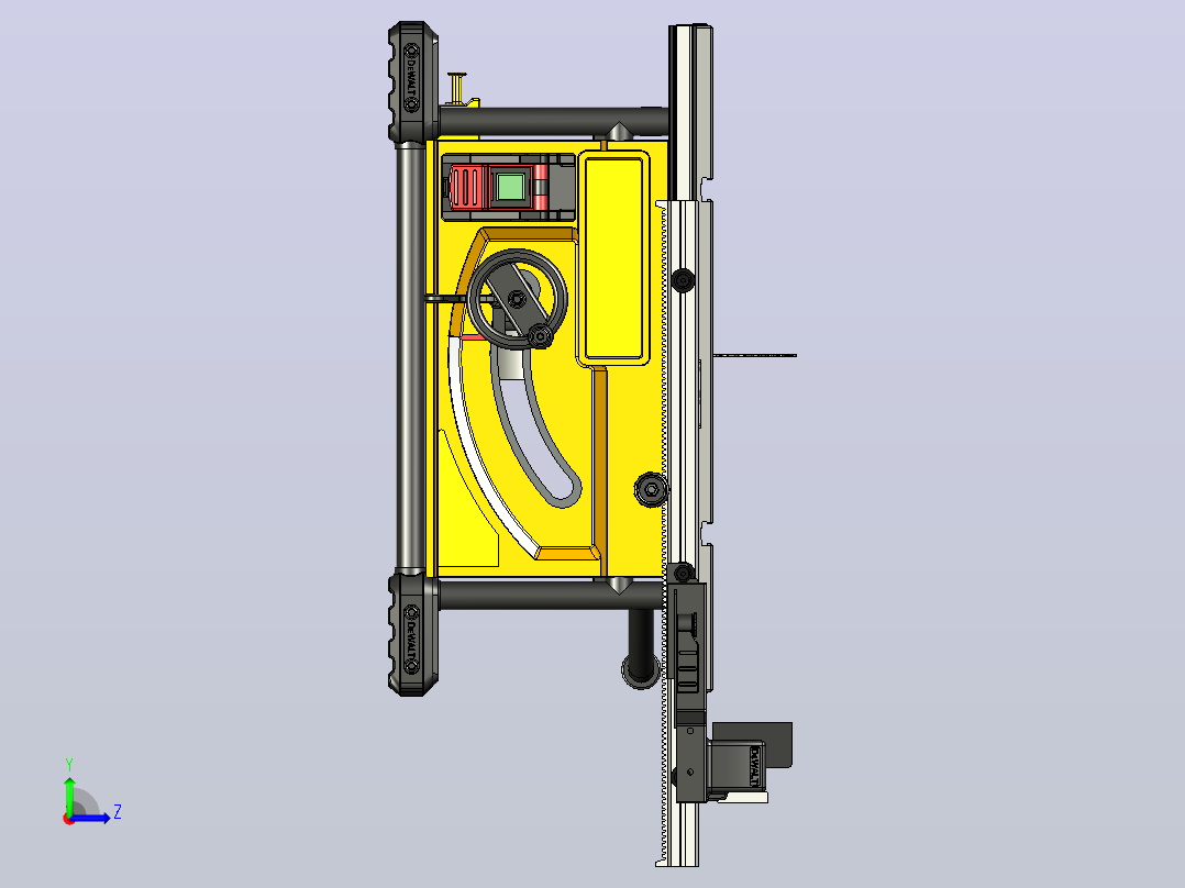 台锯DeWalt DWE7492左视图
