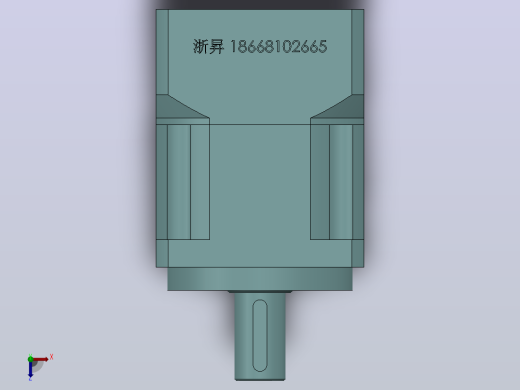 PLX90(孔输出)精密行星减速机[PLX90-4-S2-P2-22]俯视缩略图