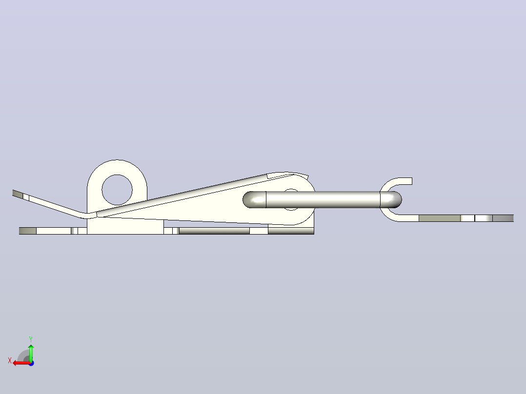 SK3-002S搭扣锁扣后视图