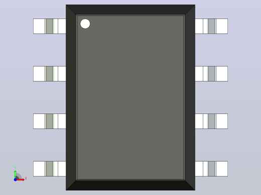 106x SOIC 封装（小外形集成电路）SOIC254P1030X508-8N前视缩略图