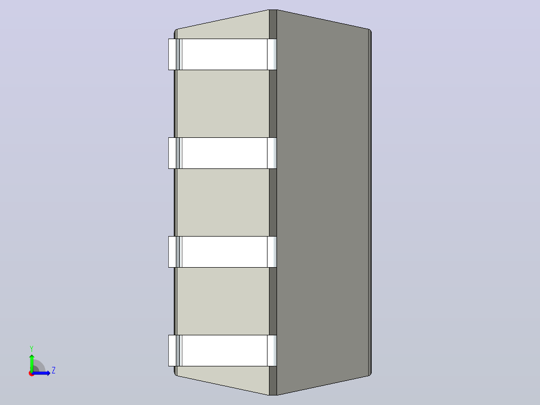 106x SOIC 封装（小外形集成电路）SOIC254P1030X508-8N左视图