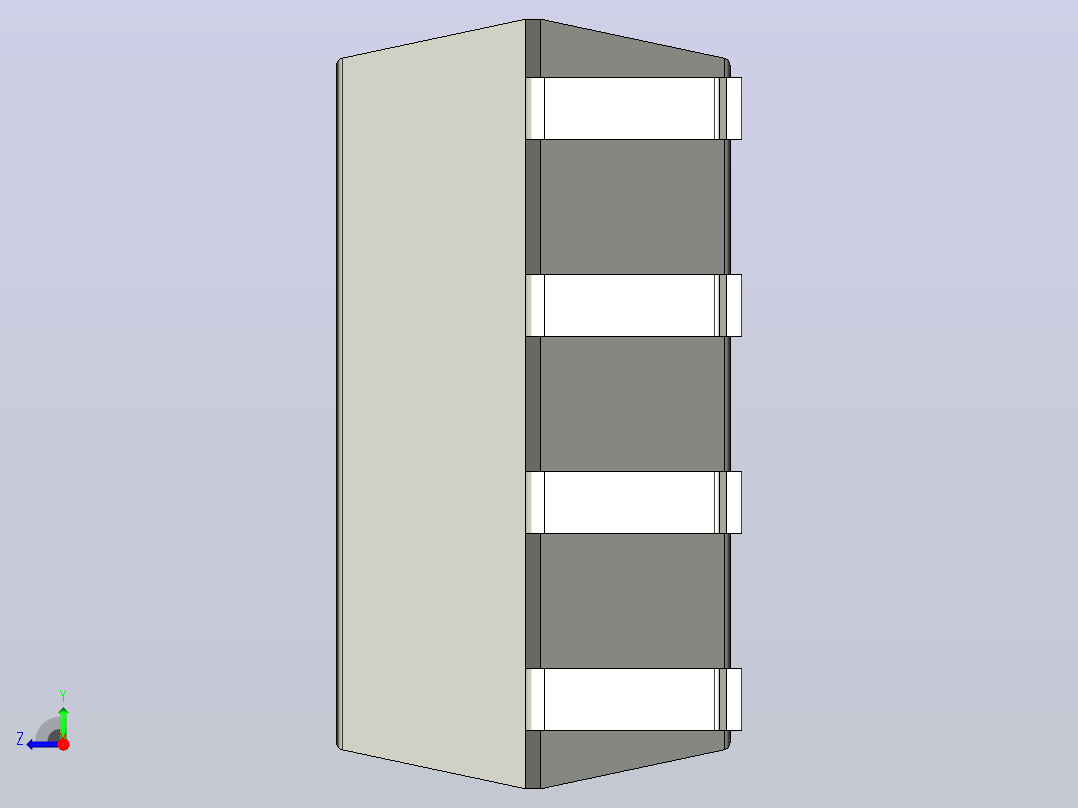 106x SOIC 封装（小外形集成电路）SOIC254P1030X508-8N右视图