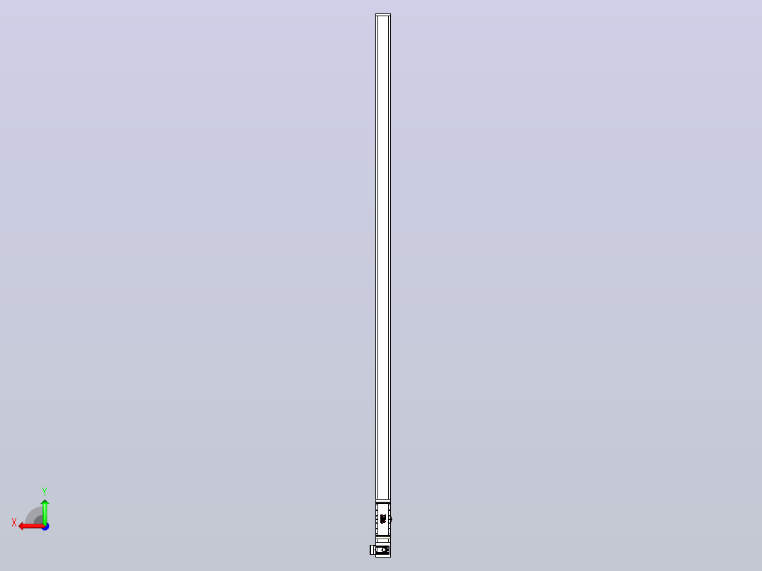 伺服电机集成皮带传动直线执行器TPA-OCB-140-256-L4350-LU-P75-N3后视图
