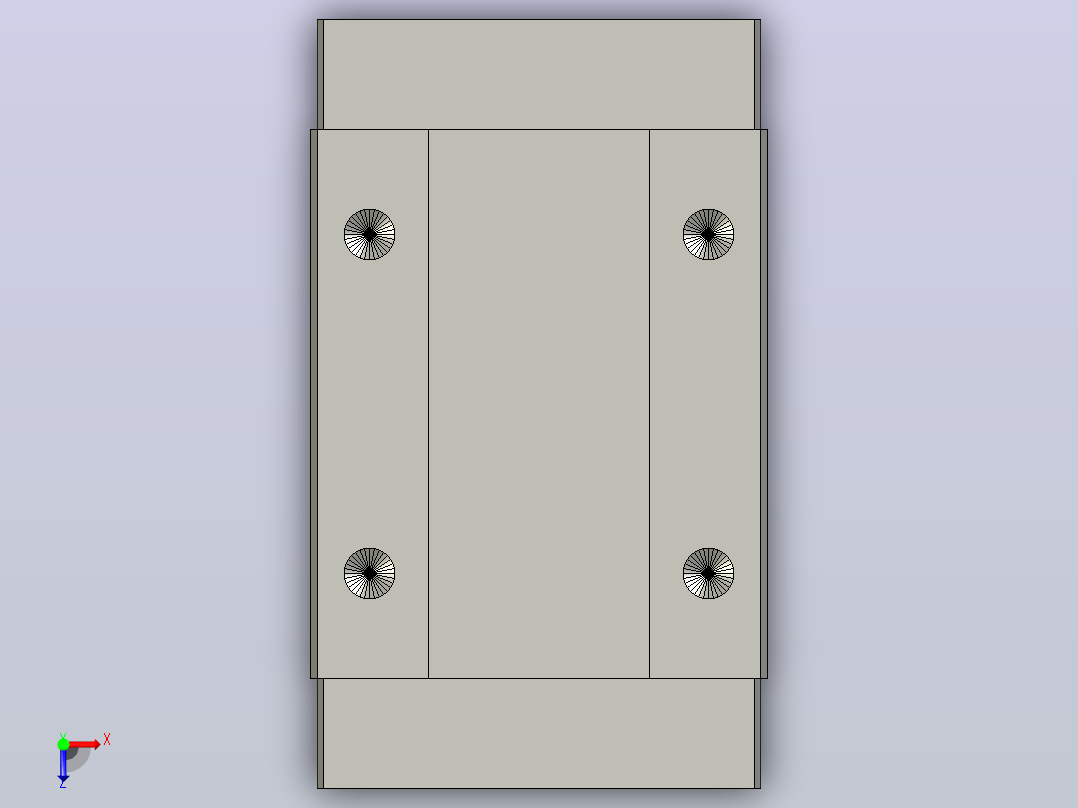 MGN12H滑块俯视图