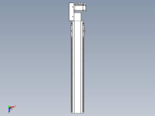 皮带直线轴半封闭可选导轨TPA-HNB-105D-90-L550-MR-Y-P20-N3俯视缩略图