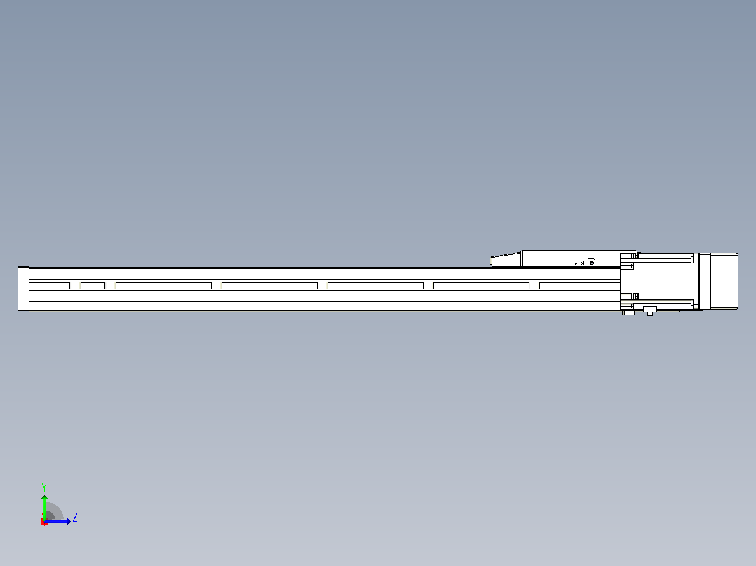 滚珠丝杠直线轴内置导轨TPA-GCR-170-2510C-L650-MR-M75-N3左视图