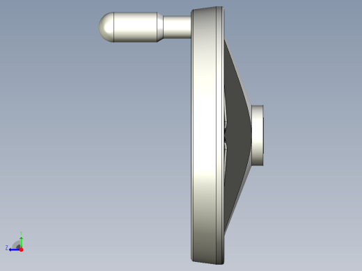 圆手柄d250mm，用于驱动机械装置右视缩略图