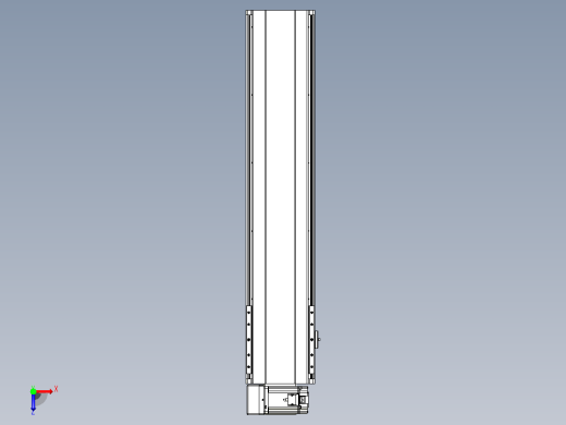 皮带直线轴半封闭可选导轨TPA-HNB-202D-140-L750-LU-Y-P75-N3俯视缩略图